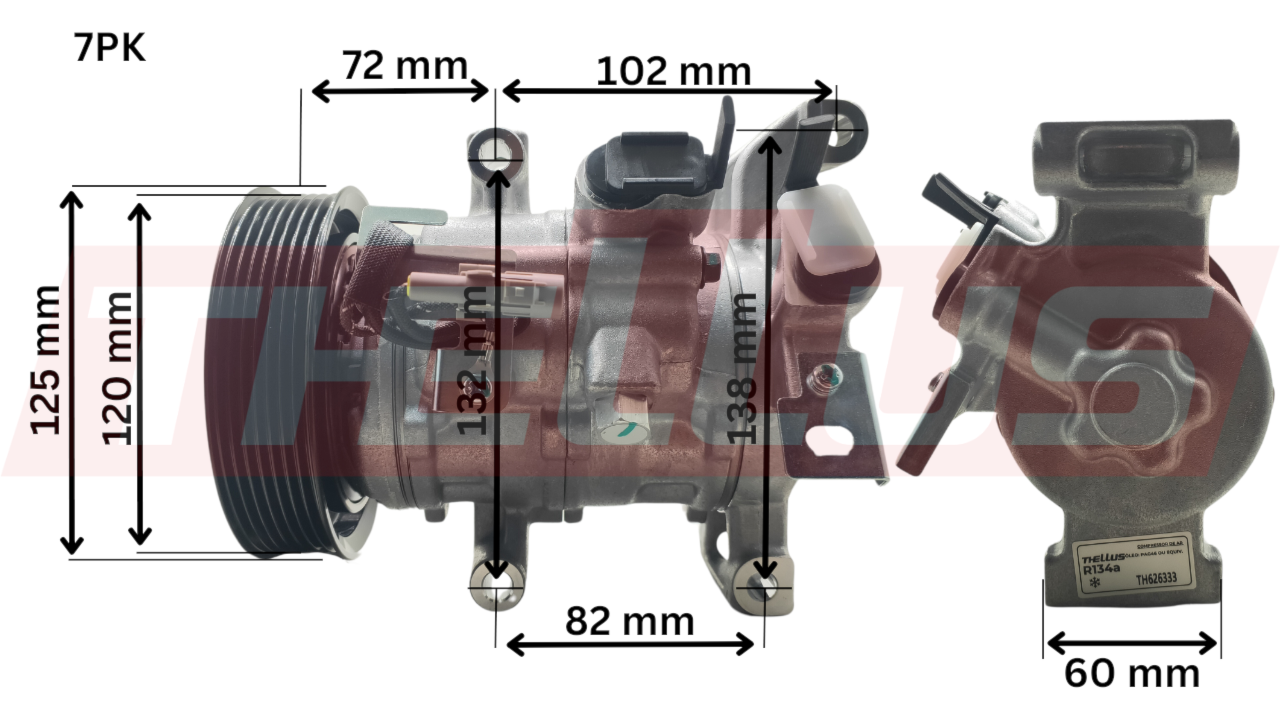 COMPRESSOR TOYOTA HILUX 2.8 2016 EM DIANTE - THELLUS